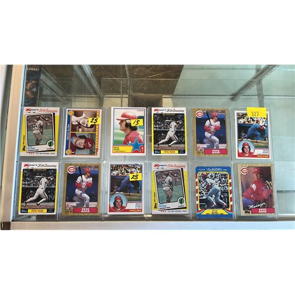 (12) ASSORTED PET ROSE BASEBALL CARDS