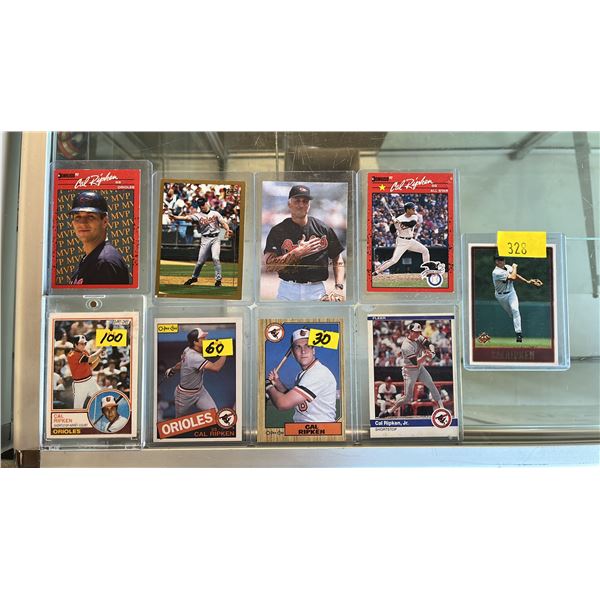 (9) ASSORTED CAL RIPKEN BASEBALL CARDS