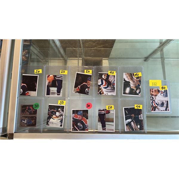 (11) WAYNE GRETZKY STICKER  HOCKEY CARDS