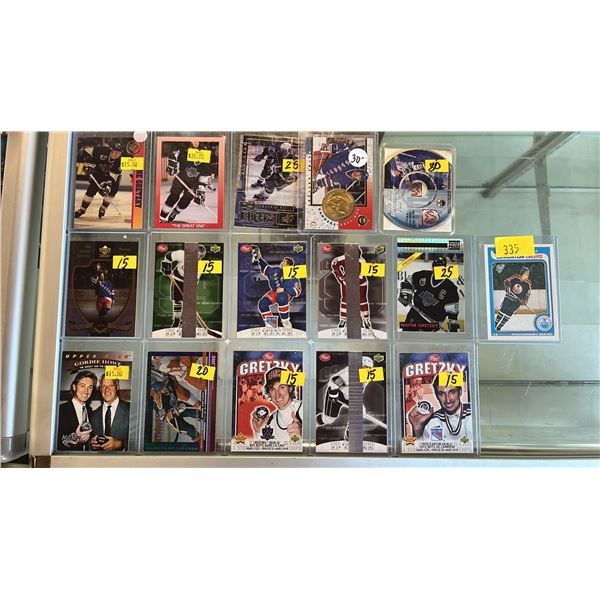 (16) ASSORTED WAYNE GRETZKY HOCKEY CARDS