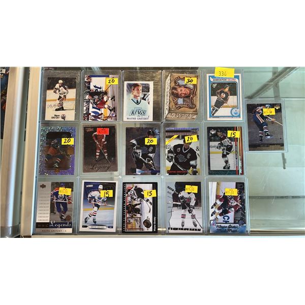 (16) ASSORTED WAYNE GRETZKY HOCKEY CARDS