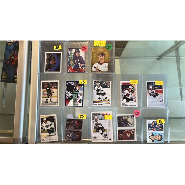 (13) ASSORTED WAYNE GRETZKY HOCKEY CARDS