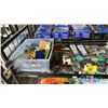 Image 2 : SHELF OF ASSORTED ITEMS INCL. DOG CHAINS, 6-PIECE HOSE CLAMP SET, WESTWARD SELF ADHESIVE TIE MOUNT