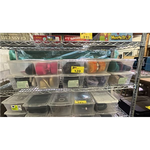 SHELF OF ASSORTED FOOTWEAR: ASSORTED SIZES, STYLES & COLOURS