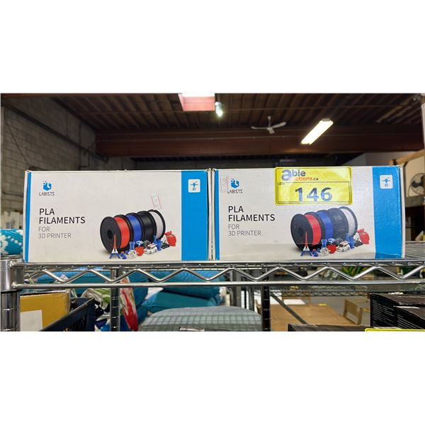 (2) BOXES OF LABISTS PLA FILAMENTS FOR 3D PRINTERS