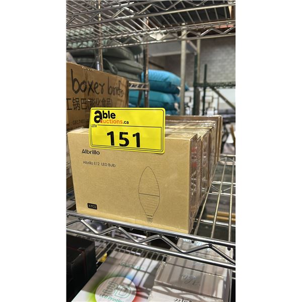 (10) *NEW SEALED* BOXES OF ALBRILLO E12 LED LIGHT BULBS