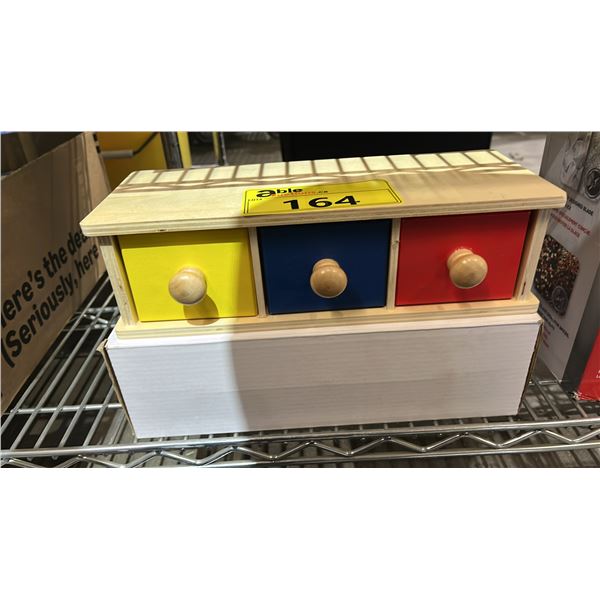 (2) WOOD MONTESSORI-STYLE COLOUR MATCHING EDUCATIONAL TOYS