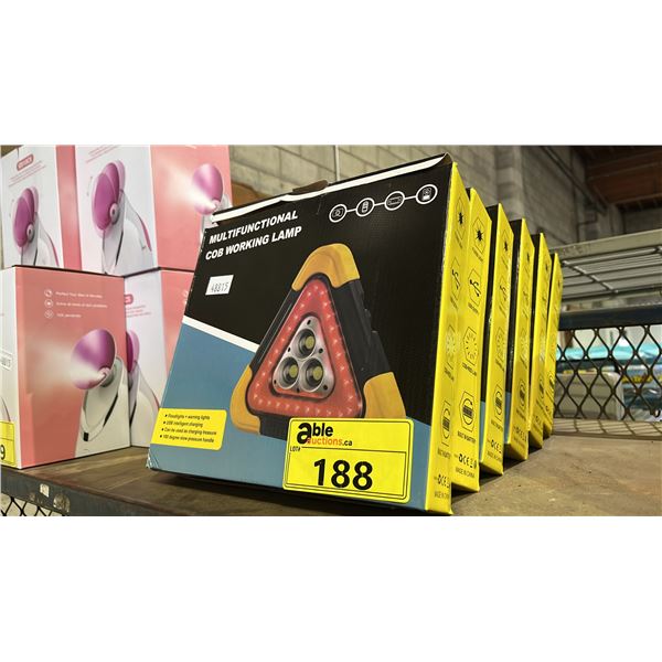(6) *NEW* MULTIFUNCTIONAL COB WORKING LAMPS