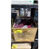 Image 1 : BOX OF *NEW* FLOCKED CLOTHING HANGERS