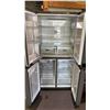 Image 2 : WHIRLPOOL STAINLESS STEEL FRENCH DOOR FRIDGE WITH FRENCH DOOR FREEZER 35.5"W
