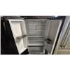 Image 2 : GE STAINLESS STEEL FRENCH DOOR FRIDGE WITH ROLLOUT FREEZER 33"W (FREEZER HANDLE MISSING)