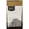 Image 2 : AMAZON BASICS BRUSHED NICKEL FLOOR LAMP WITH WHITE SHADE