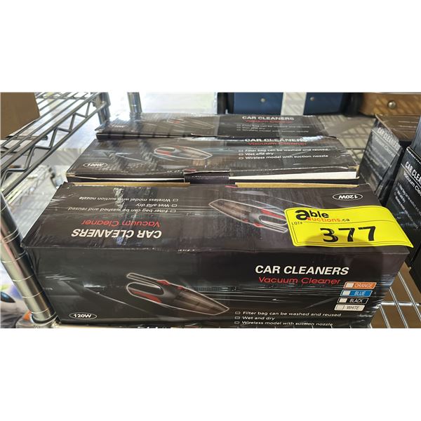 (3) CAR CLEANERS 120W VACUUM CLEANER