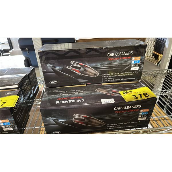 (4) CAR CLEANERS 120W VACUUM CLEANER