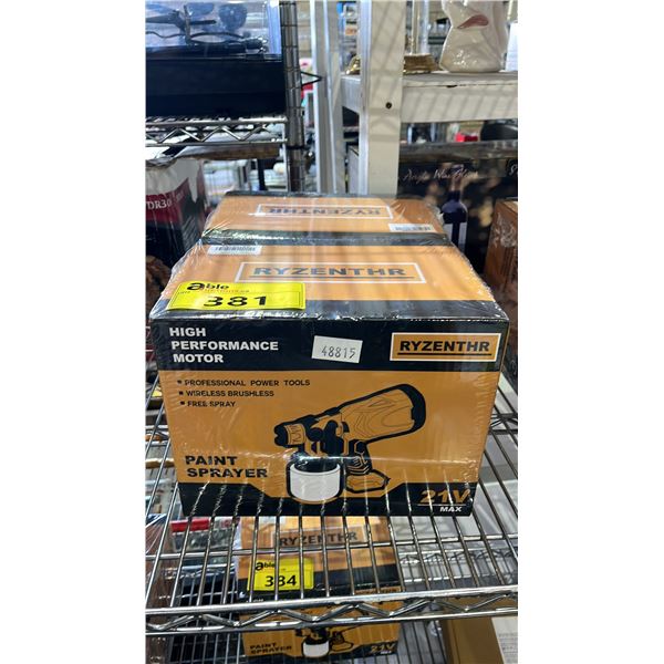 (2) *NEW IN SEALED BOXES* RYZENTHR 12V PAINT SPRAYERS
