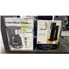 Image 1 : MAINSTAYS SINGLE SERVE COFFEEMAKER & (2) HAMILTON BEACH COFFEEMAKERS