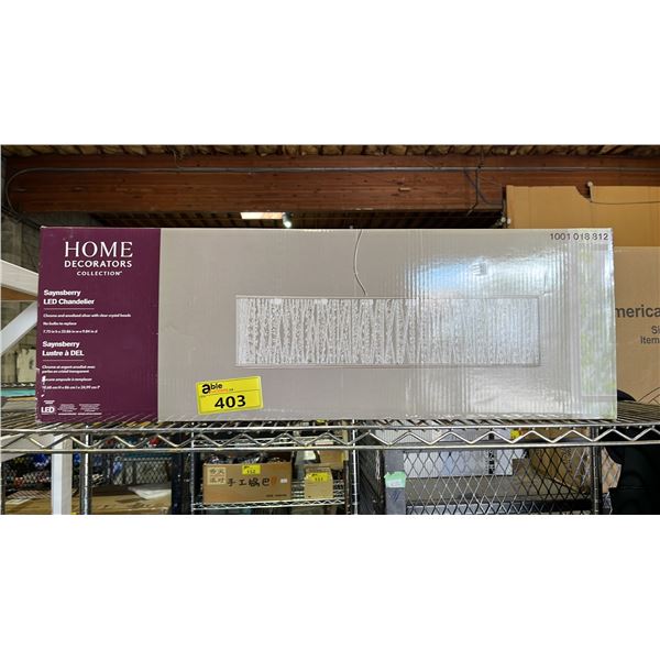 HOME DECORATORS SAYNSBERRY LED CHANDELIER