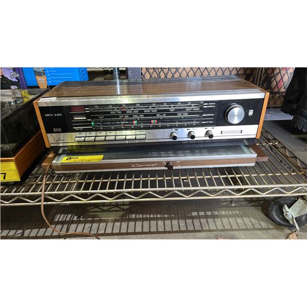 VINTAGE CORNWALL ELECTRIC WARMING TRAY & VINTAGE GRUNDIG RTV 340 RADIO