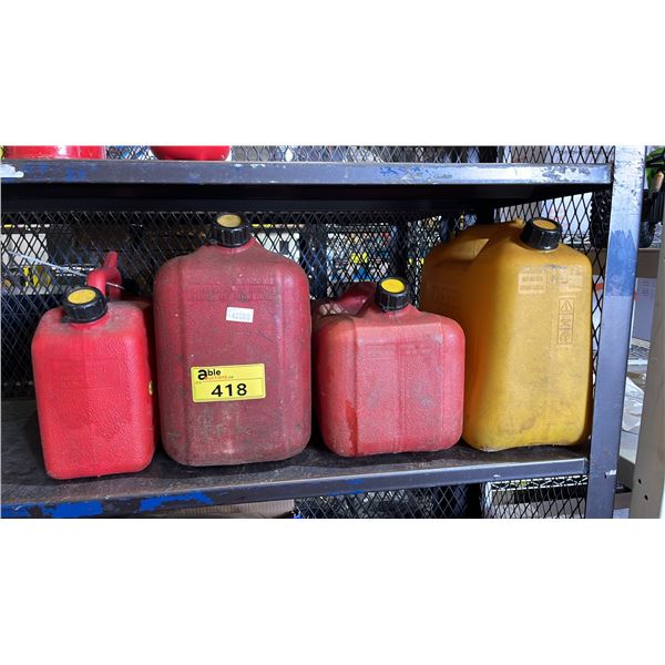 (4) ASSORTED JERRY CANS