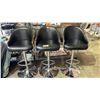 Image 1 : (3) SWIVEL BAR HEIGHT STOOLS *UNKNOWN WORKING CONDITION*