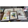 Image 3 : SHELF OF ASSORTED FRAMED ART