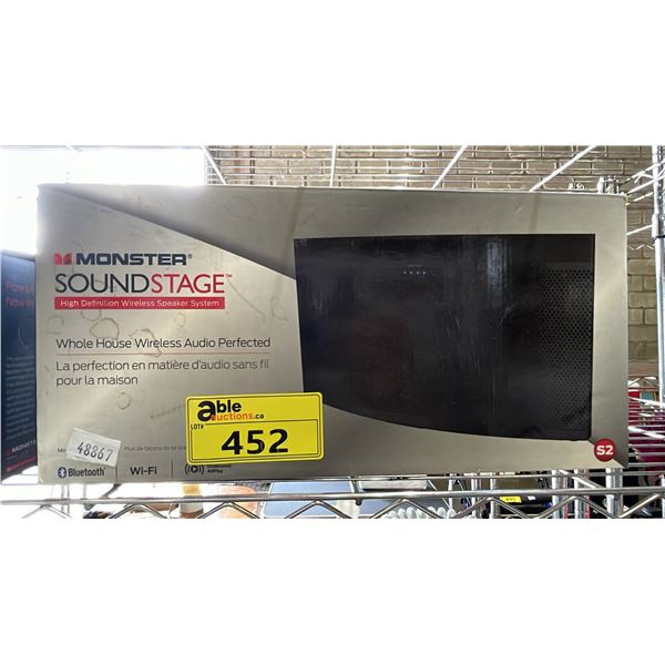 MONSTER SOUND STAGE S2 WHOLE HOUSE WIRELESS SPEAKER SYSTEM