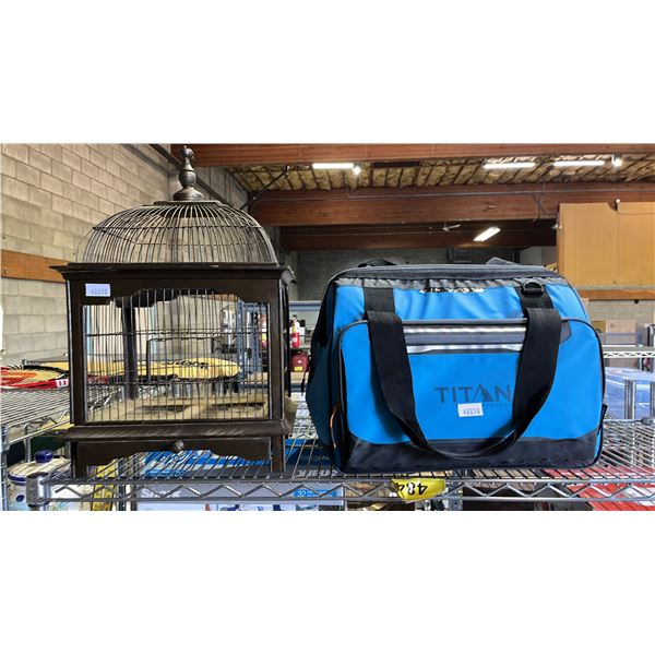 DECORATIVE BIRD CAGE & TITAN THERMAL COOLER BAG