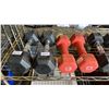 Image 2 : SHELF OF ASSORTED DUMBBELLS
