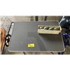 Image 3 : PORTABLE FOLDING TABLE WITH NON-SLIP TOP & BOX OF 5" CASTERS