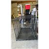 Image 3 : METAL ANIMAL CRATE: APPROX. 35.5"L X 22.5"D X 24"T