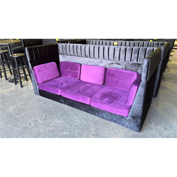 *NEW* VELOUR SOFA WITH CUSHIONS