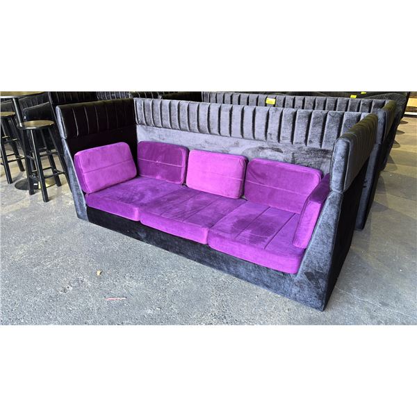 *NEW* VELOUR SOFA WITH CUSHIONS