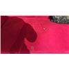 Image 3 : RED VELVET SOFA (CUSHIONS DAMAGED)