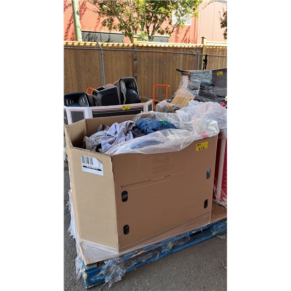 PALLET OF ASSORTED CLOTHING