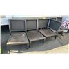 Image 2 : 5-PIECE METAL AND WICKER PATIO CHAIRS SET