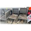 Image 3 : 5-PIECE METAL AND WICKER PATIO CHAIRS SET