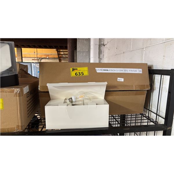 CASE OF 2800K E26/24 120V LIGHTS