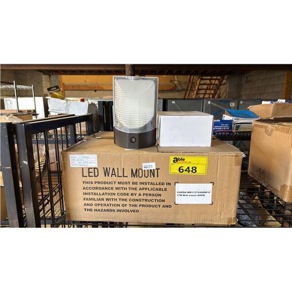 CASE OF 12 LED WALL MOUNT 4000K LIGHTS