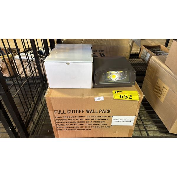CASE OF 6 5000K FULL CUT OFF WALL PACK LIGHTS
