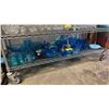 Image 1 : SHELF OF ASSORTED BLUE GLASSWARE