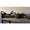 Image 3 : SHELF OF GREENWORK PRO CORDLESS TOOLS TRIMMER, BLOWER AND CHAIN SAW