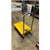 Image 2 : YELLOW 4 WHEEL HEAVY DUTY HYDRAULIC LIFT CART