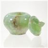 Image 4 : Green Jade Vase With Lid (DEC-021)