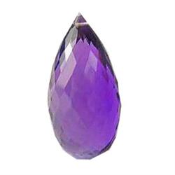 17.75ct Striking Lovely Briolette Purple AAA Amethyst (GEM-22996)