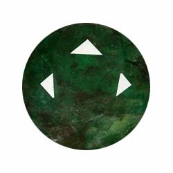 0.59ct Natural Mint Green Zambian Emerald Round (GEM-18933D)