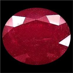 9.65ct Elegant Oval Top Blood Red Ruby Natural Appraisal Estimate $11580 (GEM-17736)