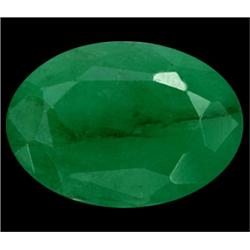 1.67ct Green Emerald Colombia Oval Cut Appraisal Estimate $1420 (GEM-15146)