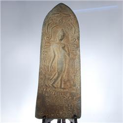 Thai Cast Metal Buddha Temple Wall Plaque (ANT-104)