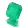 Image 1 : 1.44ct Hi Grade Colombian Emerald Rectangular Cut APPRAISED $2160 (GEM-1002)