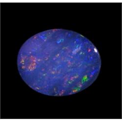 2.88ct Australian Black Opal Doublet Full Fire (GEM-22603B)